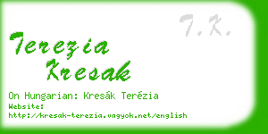 terezia kresak business card